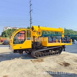 后驅(qū)履帶爬山虎隨車吊 山區(qū)木材吊裝鏈軌運輸車 4米4節(jié)出12米吊臂